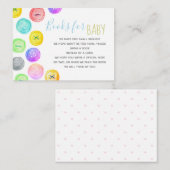 Niedlich als Knopfbuchanfrage Babyduschkarte Begleitkarte (Vorne/Hinten)