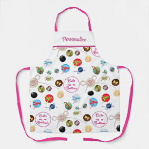 Niedlich als Knopfnähte Smock-Tasten & Ribbons Schürze