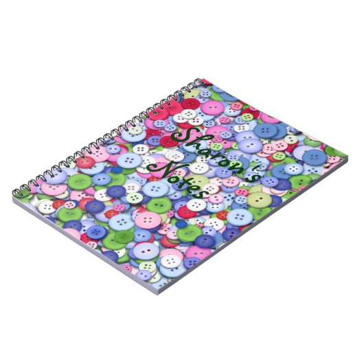 Niedlich als Knopfnotizbuch Notizblock (Linke Seite)