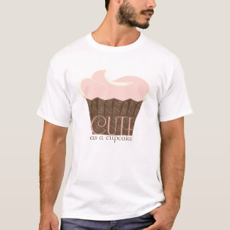 Niedlich als Kuchen! Rosa und Braun T-Shirt