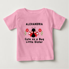 Niedlich als Lady Bug Little Sister T - Shirt
