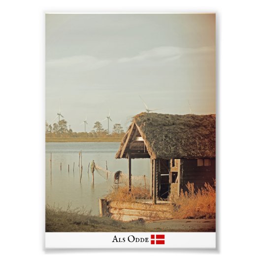 Niedlich als Odde/Dänemark Foto Print! (Vorne)