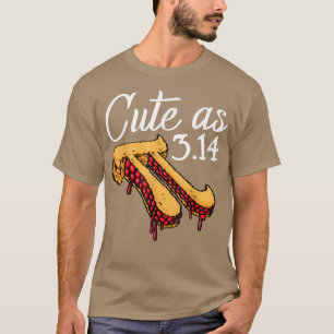 Niedlich als Pi Pizza Funny Mathletics Geburtstag T-Shirt