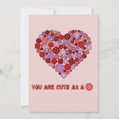 niedlich als Taste Feiertagskarte (Vorderseite)