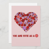 niedlich als Taste Feiertagskarte (Vorne/Hinten)