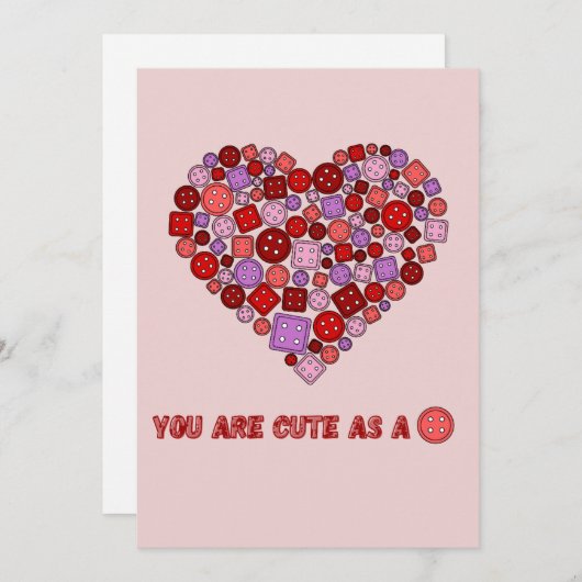 niedlich als Taste Feiertagskarte (Vorne/Hinten)