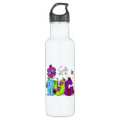 Niedlich als Wanze Edelstahlflasche (Vorderseite)