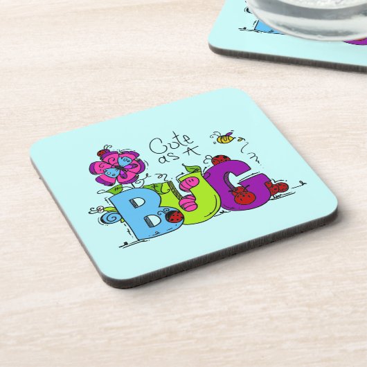 Niedlich als Wanze Getränkeuntersetzer (Linke Seite)