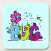 Niedlich als Wanze Getränkeuntersetzer (Vorderseite)