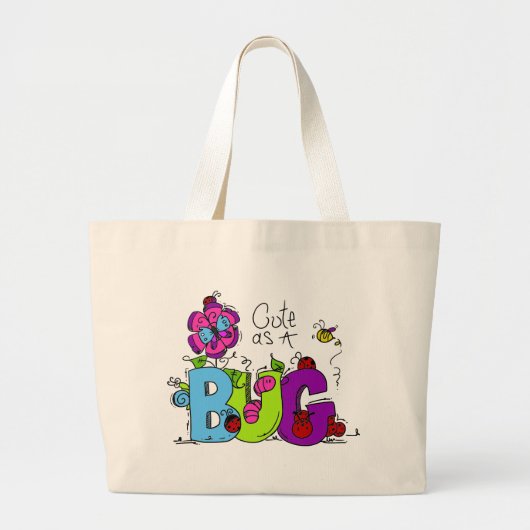 Niedlich als Wanze Jumbo Stoffbeutel (Vorne)