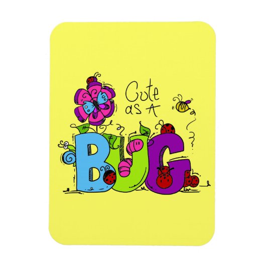 Niedlich als Wanze Magnet (Vertikal)