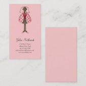 Niedlich als Wanze · Marienkäfer-Puppe Visitenkarte (Vorne/Hinten)