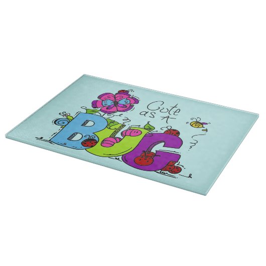 Niedlich als Wanze Schneidebrett (Ecke)