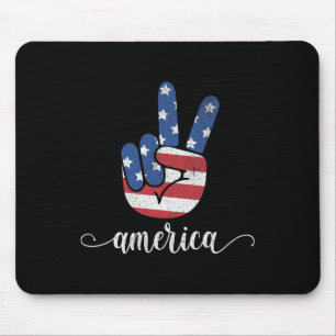 Niedlich America Peace Patriotic American Flag USA Mousepad