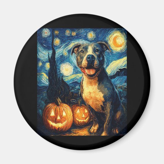 Niedlich American Staffordshire Terrier Dog Hallow Magnet (Vorne)