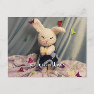 Niedlich Amigurumi Bunny Rabbit Postkarte