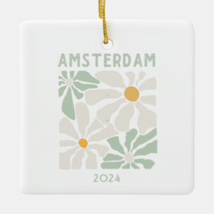 Niedlich Amsterdam Floral Keramikornament