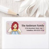 Niedlich Angel Antics Angel Girl d4 Address Labels (Insitu)