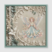 Niedlich Angel Christmas Magnetkarte (Vorderseite)