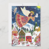 Niedlich Angel Weltfrieden Foto Weihnachten (Vorderseite)