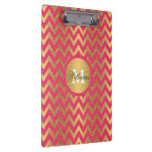 Niedlich angesagter Zickzack Zick-Zack-Imitat Gold Klemmbrett (Rechts)