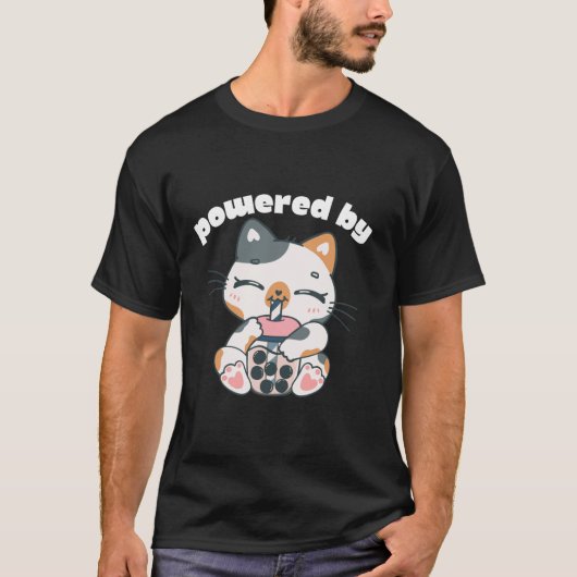 Niedlich angetrieben von Boba Bubble Milk Tee Anim (Vorderseite)