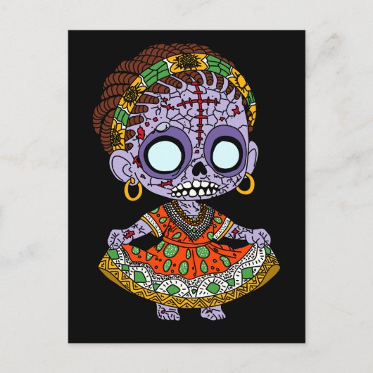 Niedlich Angolan Zombie Postkarte (Vorderseite)