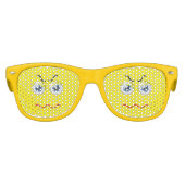 Niedlich Angry Emoji Yellow Sonnenbrille (Vorderseite)