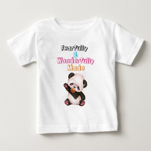 Niedlich ängstlich und wunderbar gemacht baby t-shirt (Vorderseite)