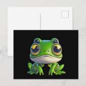 Niedlich Anime Cartoon Frosch Postkarte (Vorne/Hinten)