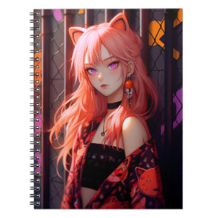 Niedlich Anime Catgirl Notizblock