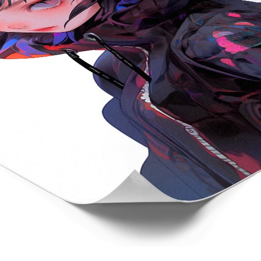 Niedlich Anime Catgirl Poster (Ecke)