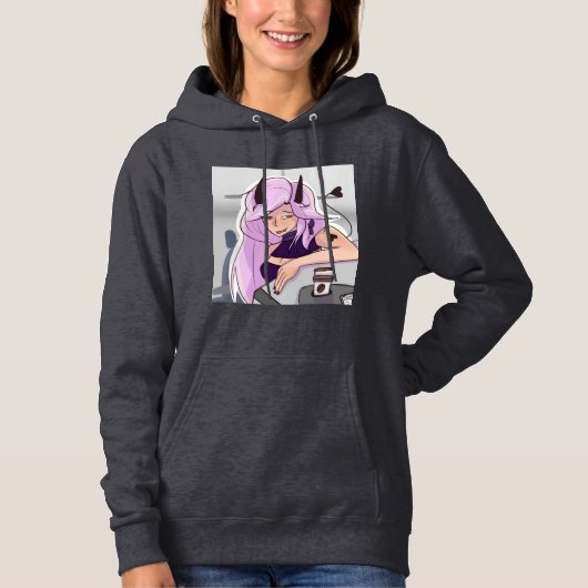 Niedlich Anime Demon Girl Sweatshirt Pullover Hood (Vorderseite)