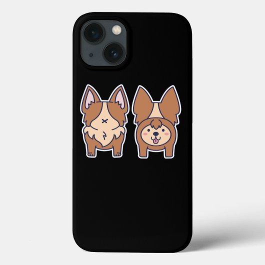 Niedlich Anime Dog Manga Kawaii Welpen Hund Case-Mate iPhone Hülle (Rückseite)