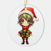 Niedlich Anime Elf Keramik Ornament (Links)