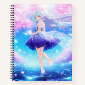 Niedlich Anime Girl Cover Notebook Notizblock (Vorderseite)