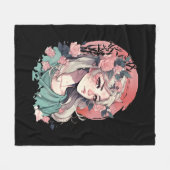 Niedlich Anime Girl Fleecedecke (Vorderseite (Horizontal))
