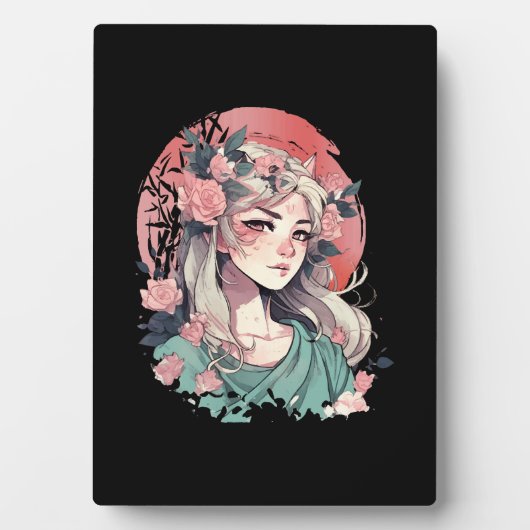 Niedlich Anime Girl Fotoplatte (Vorderseite)