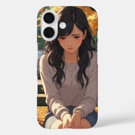 Niedlich Anime Girl iPhone 16 Case - Stilvolles Pr