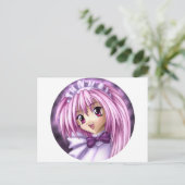 Niedlich Anime Girl Maid Postkarte (Stehend Vorderseite)