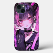 Niedlich Anime Goth Girl Case-Mate iPhone Hülle (Rückseite)