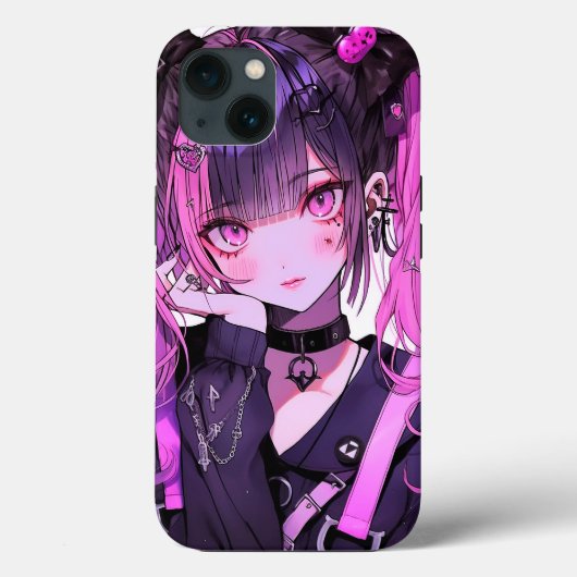 Niedlich Anime Goth Girl Case-Mate iPhone Hülle (Rückseite)