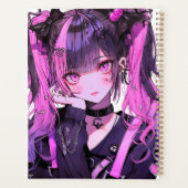 Niedlich Anime Goth Girl Planer (Rückseite)