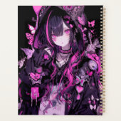Niedlich Anime Goth Girl Planer (Rückseite)