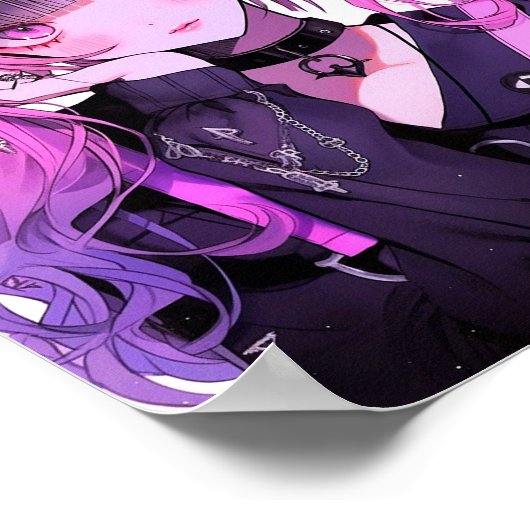 Niedlich Anime Goth Girl Poster (Ecke)
