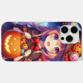 Niedlich Anime Halloween Hexe Case-Mate iPhone Hülle (Rückseite (Horizontal))