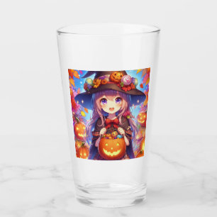 Niedlich Anime Halloween Hexe Glas