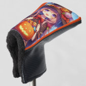 Niedlich Anime Halloween Hexe Golf Headcover (3/4 Vorderseite)