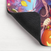 Niedlich Anime Halloween Hexe Mousepad (Ecke)