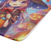 Niedlich Anime Halloween Hexe Schneidebrett (Ecke)